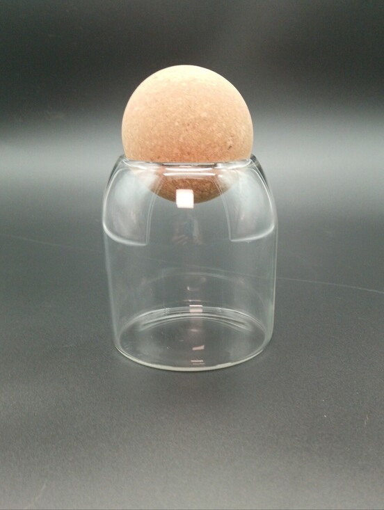 Other - Cork Top Glass Jar - Clear Glass with Natural Cork Lid